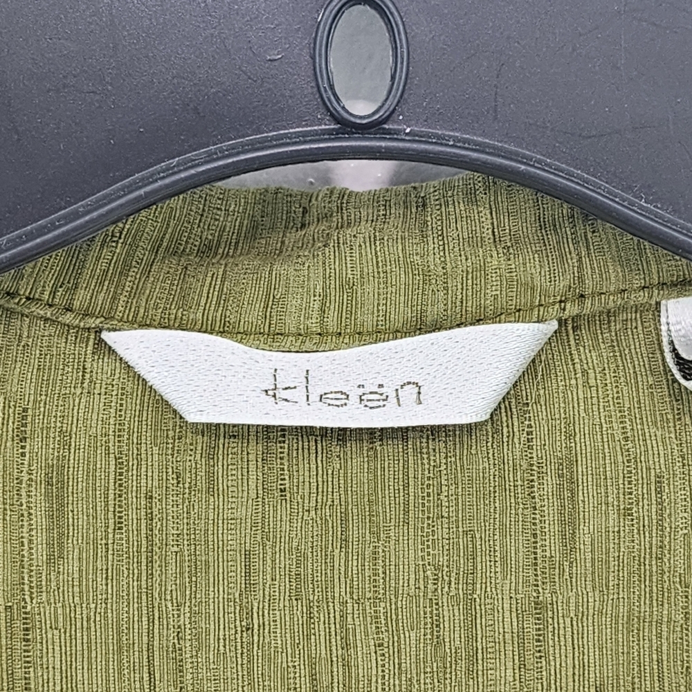 Kleen Women's Silk Linen Retro Button Front Jacket - M - Picture 3 of 10